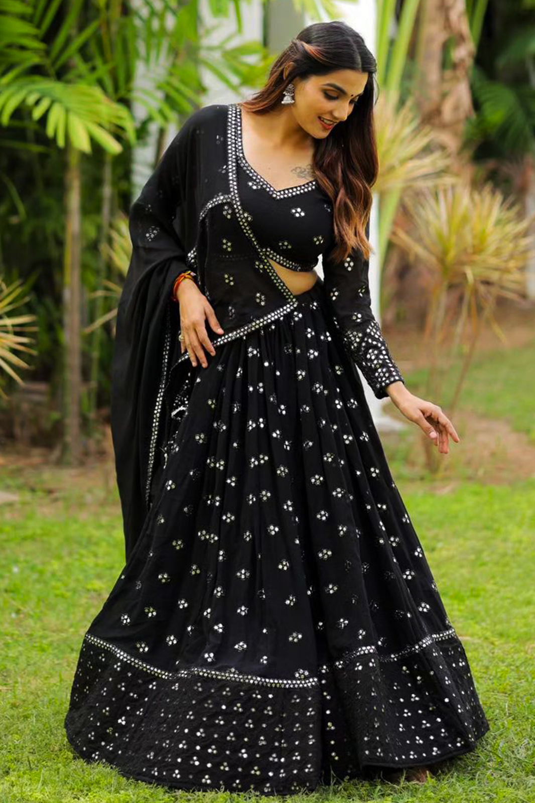 Lehenga Black 1